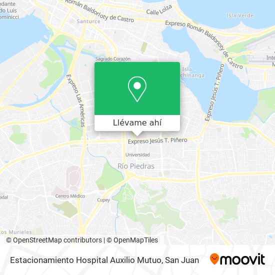 Mapa de Estacionamiento Hospital Auxilio Mutuo