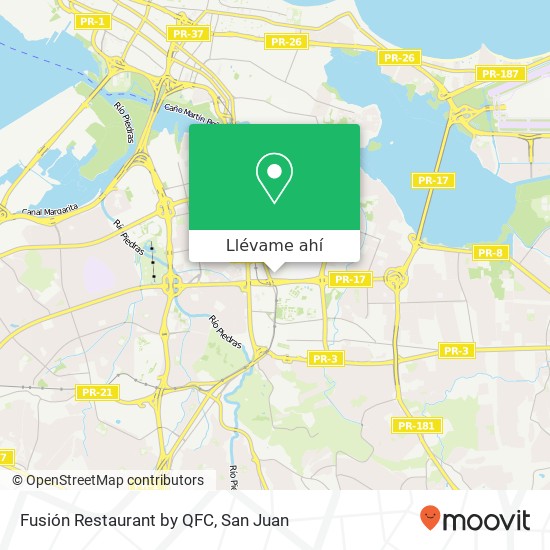 Mapa de Fusión Restaurant by QFC