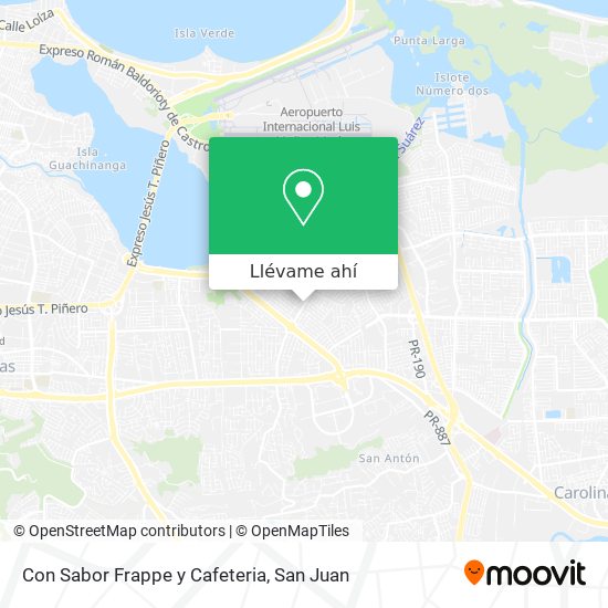 Mapa de Con Sabor Frappe y Cafeteria
