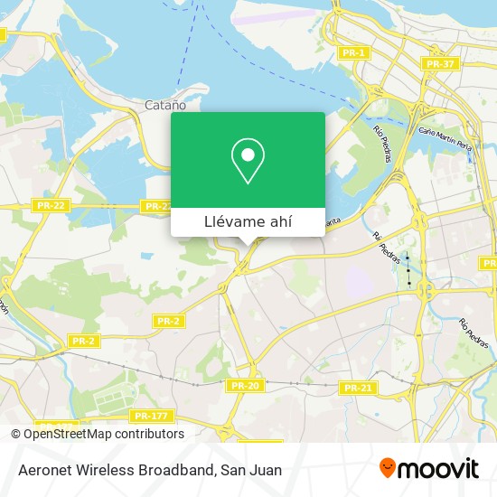 Mapa de Aeronet Wireless Broadband