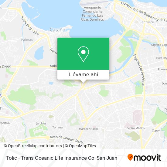 Mapa de Tolic - Trans Oceanic Life Insurance Co