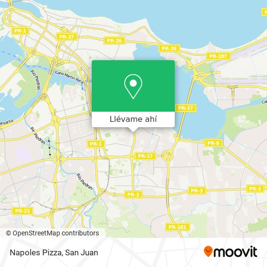 Mapa de Napoles Pizza