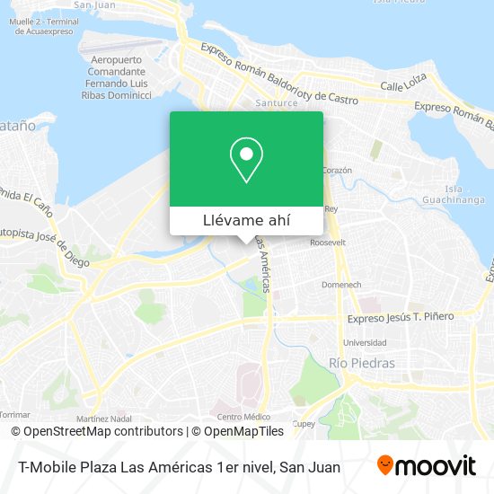 Mapa de T-Mobile Plaza Las Américas 1er nivel