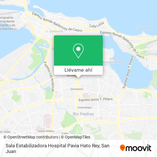 Mapa de Sala Estabilizadora Hospital Pavia Hato Rey