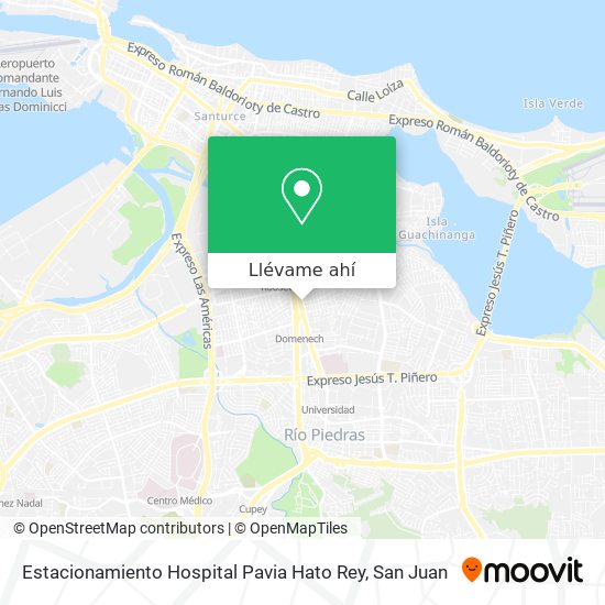 Mapa de Estacionamiento Hospital Pavia Hato Rey