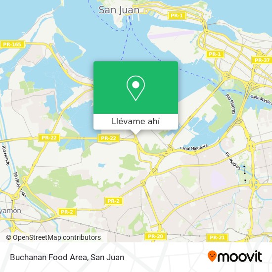 Mapa de Buchanan Food Area