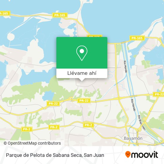Mapa de Parque de Pelota de Sabana Seca