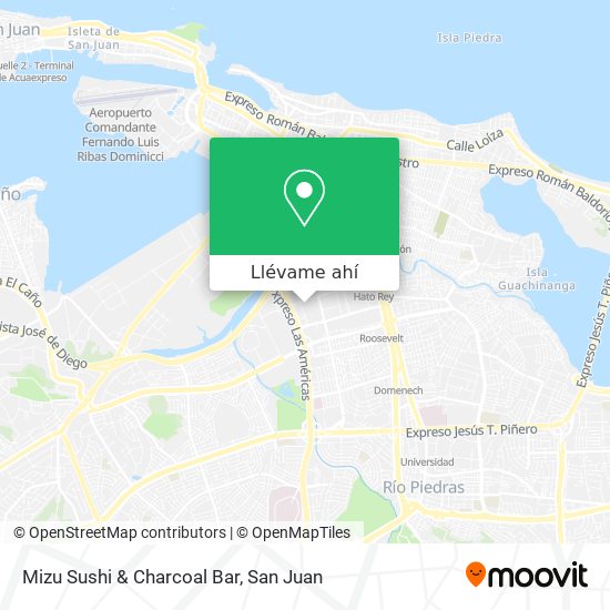 Mapa de Mizu Sushi & Charcoal Bar