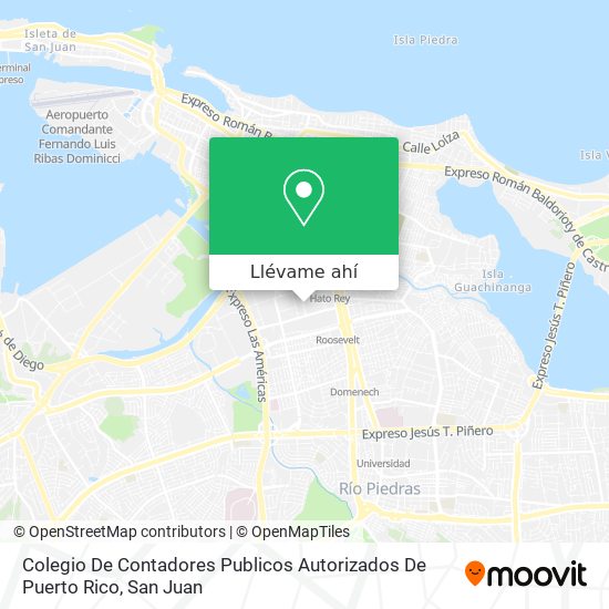 Mapa de Colegio De Contadores Publicos Autorizados De Puerto Rico