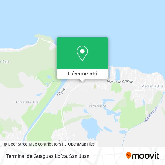 Mapa de Terminal de Guaguas Loíza