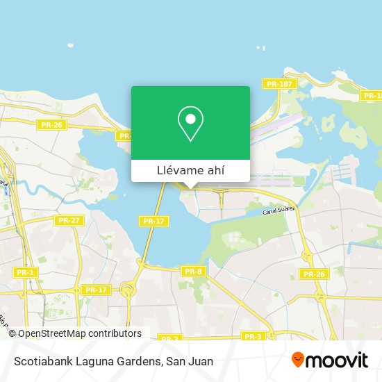 Mapa de Scotiabank Laguna Gardens
