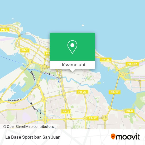 Mapa de La Base Sport bar