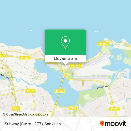 Mapa de Subway (Store 1277)