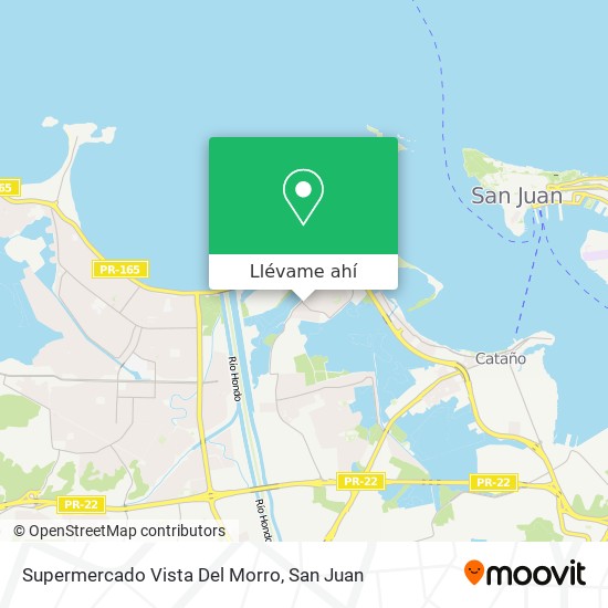 Mapa de Supermercado Vista Del Morro