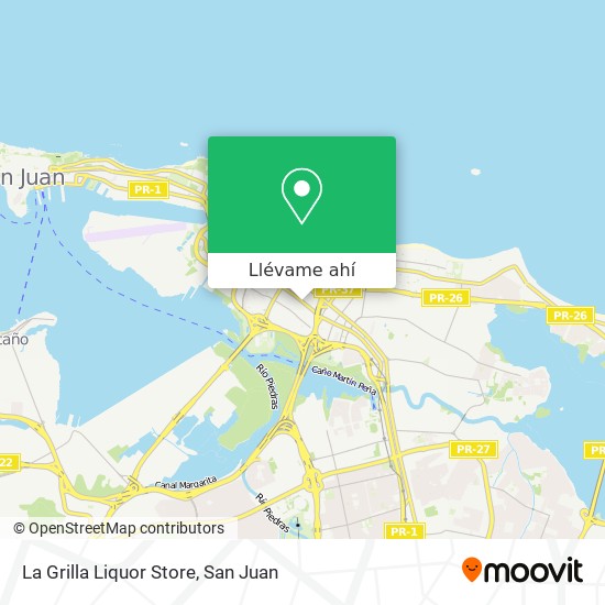 Mapa de La Grilla Liquor Store