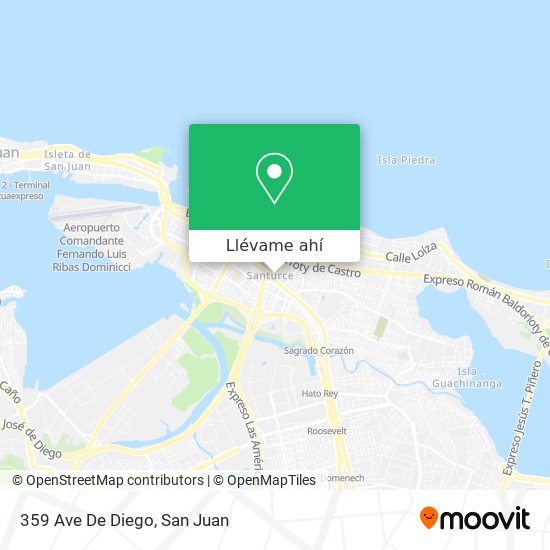 Mapa de 359 Ave De Diego