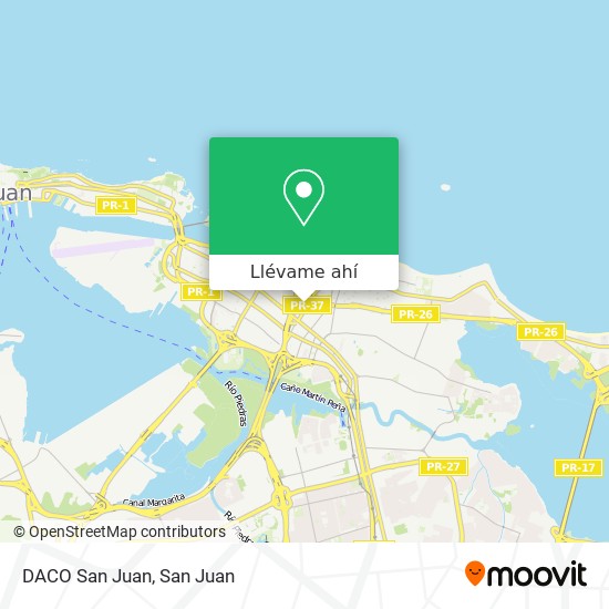 Mapa de DACO San Juan
