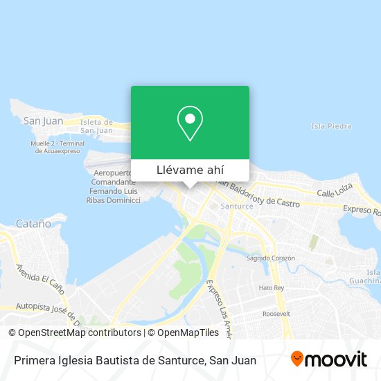 Mapa de Primera Iglesia Bautista de Santurce