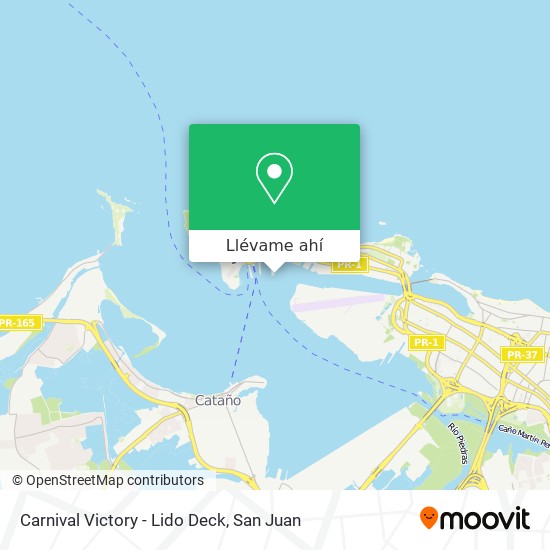 Mapa de Carnival Victory - Lido Deck