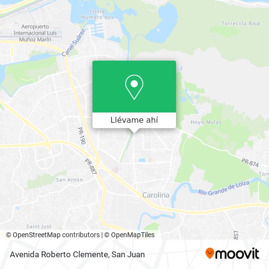 Mapa de Avenida Roberto Clemente