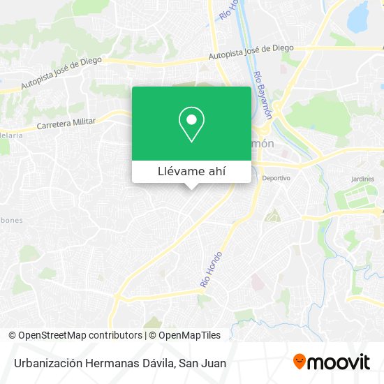 Mapa de Urbanización Hermanas Dávila