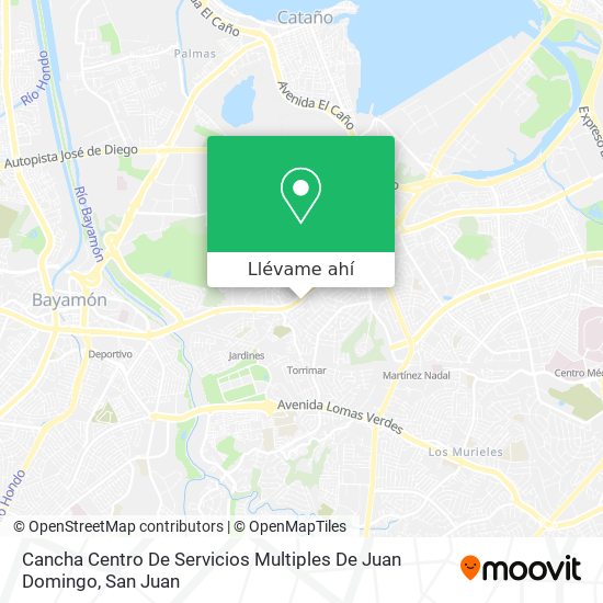 Mapa de Cancha Centro De Servicios Multiples De Juan Domingo