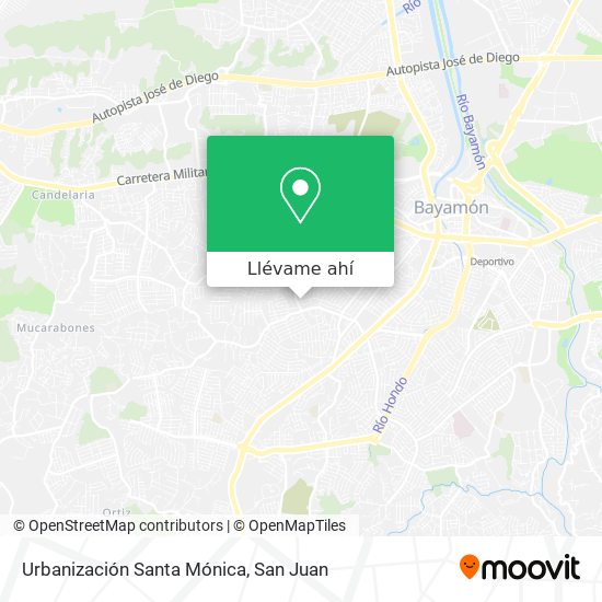 Mapa de Urbanización Santa Mónica