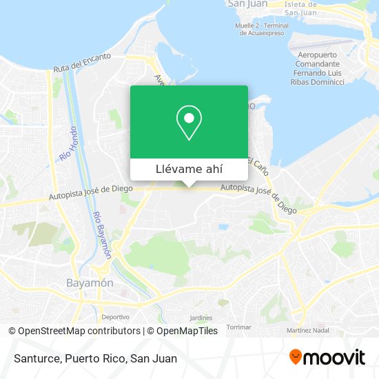 Mapa de Santurce, Puerto Rico