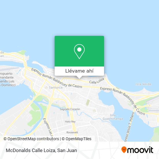 Mapa de McDonalds Calle Loiza