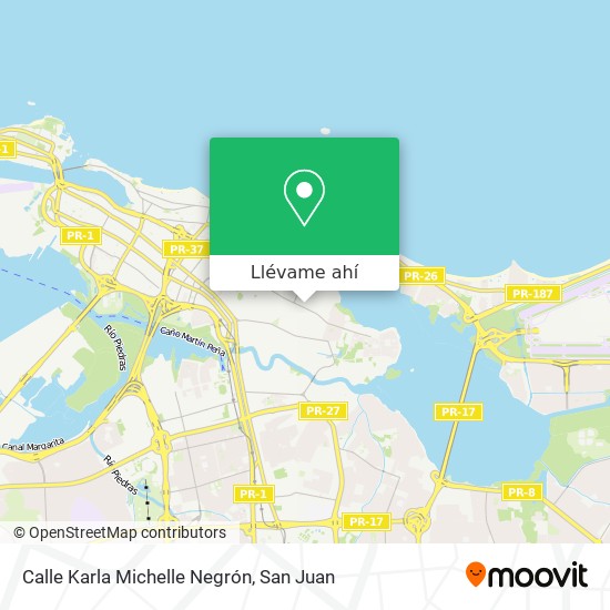 Mapa de Calle Karla Michelle Negrón