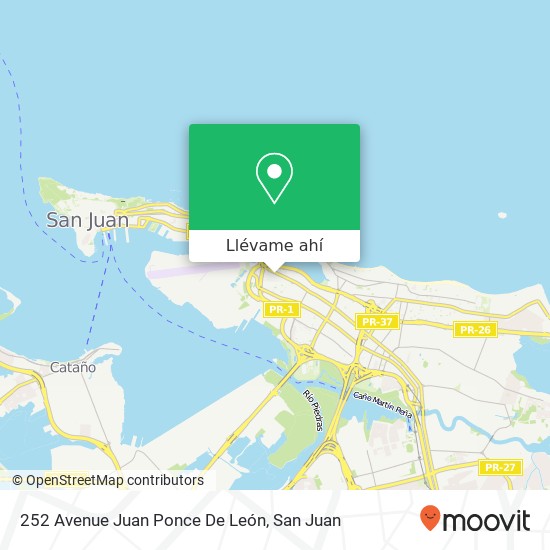 Mapa de 252 Avenue Juan Ponce De León
