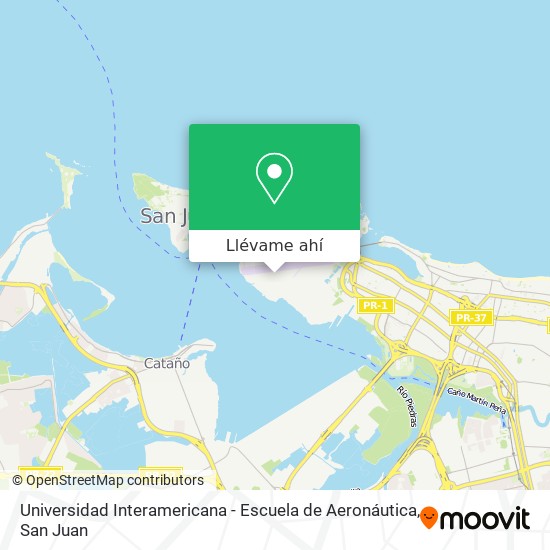 Mapa de Universidad Interamericana - Escuela de Aeronáutica