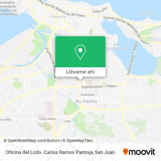 Mapa de Oficina del Lcdo. Carlos Ramos Pantoja