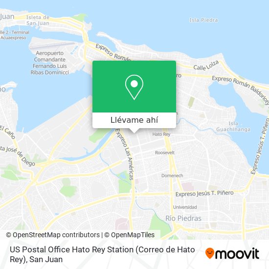 Mapa de US Postal Office Hato Rey Station (Correo de Hato Rey)