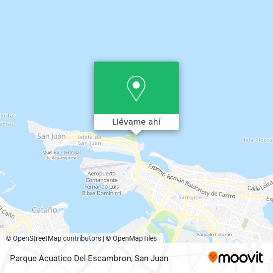 Mapa de Parque Acuatico Del Escambron