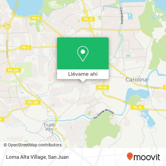 Mapa de Loma Alta Village