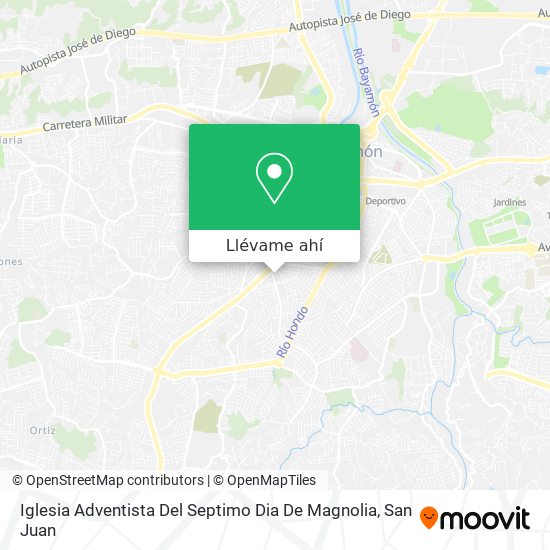 Mapa de Iglesia Adventista Del Septimo Dia De Magnolia