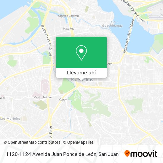 Mapa de 1120-1124 Avenida Juan Ponce de León