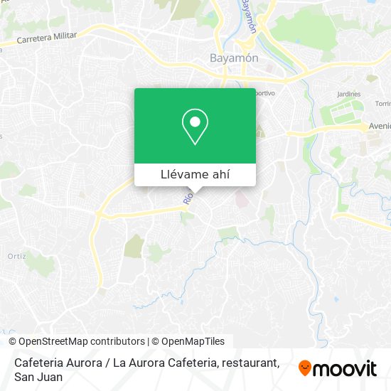 Mapa de Cafeteria Aurora / La Aurora Cafeteria, restaurant