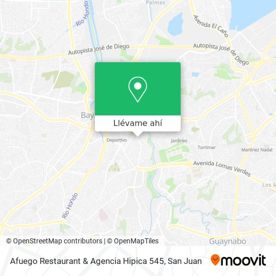 Mapa de Afuego Restaurant & Agencia Hipica 545