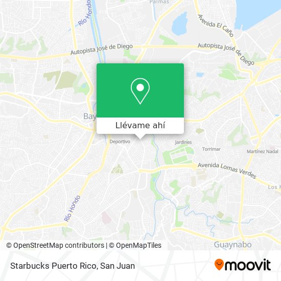 Mapa de Starbucks Puerto Rico