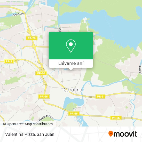 Mapa de Valentin's Pizza