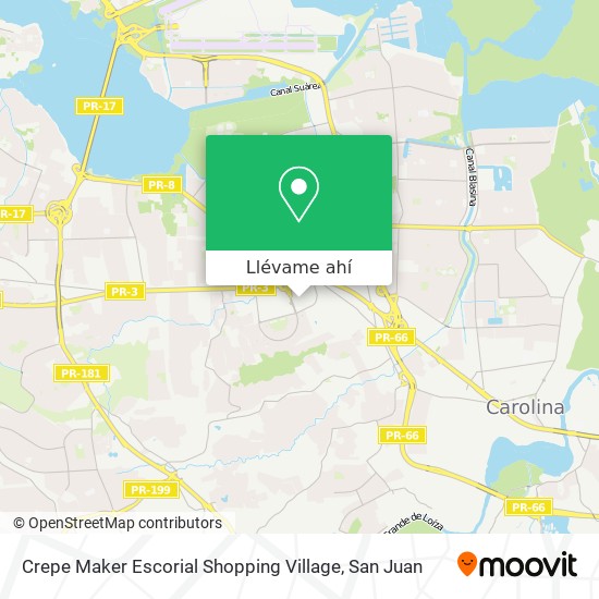 Mapa de Crepe Maker Escorial Shopping Village