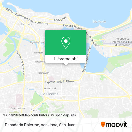 Mapa de Panaderia Palermo, san Jose