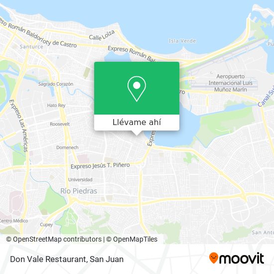 Mapa de Don Vale Restaurant
