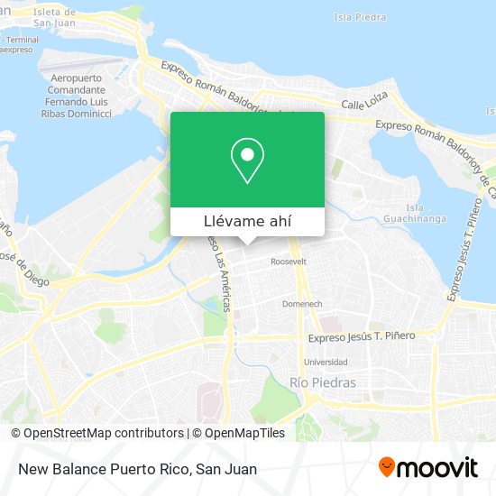 Mapa de New Balance Puerto Rico