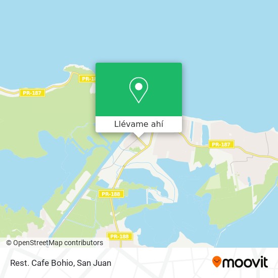 Mapa de Rest. Cafe Bohio