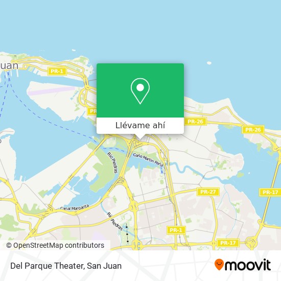 Mapa de Del Parque Theater