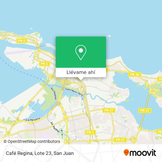 Mapa de Café Regina, Lote 23