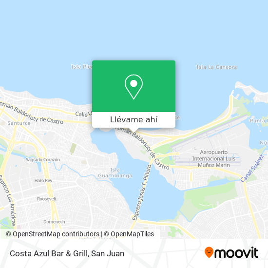 Mapa de Costa Azul Bar & Grill